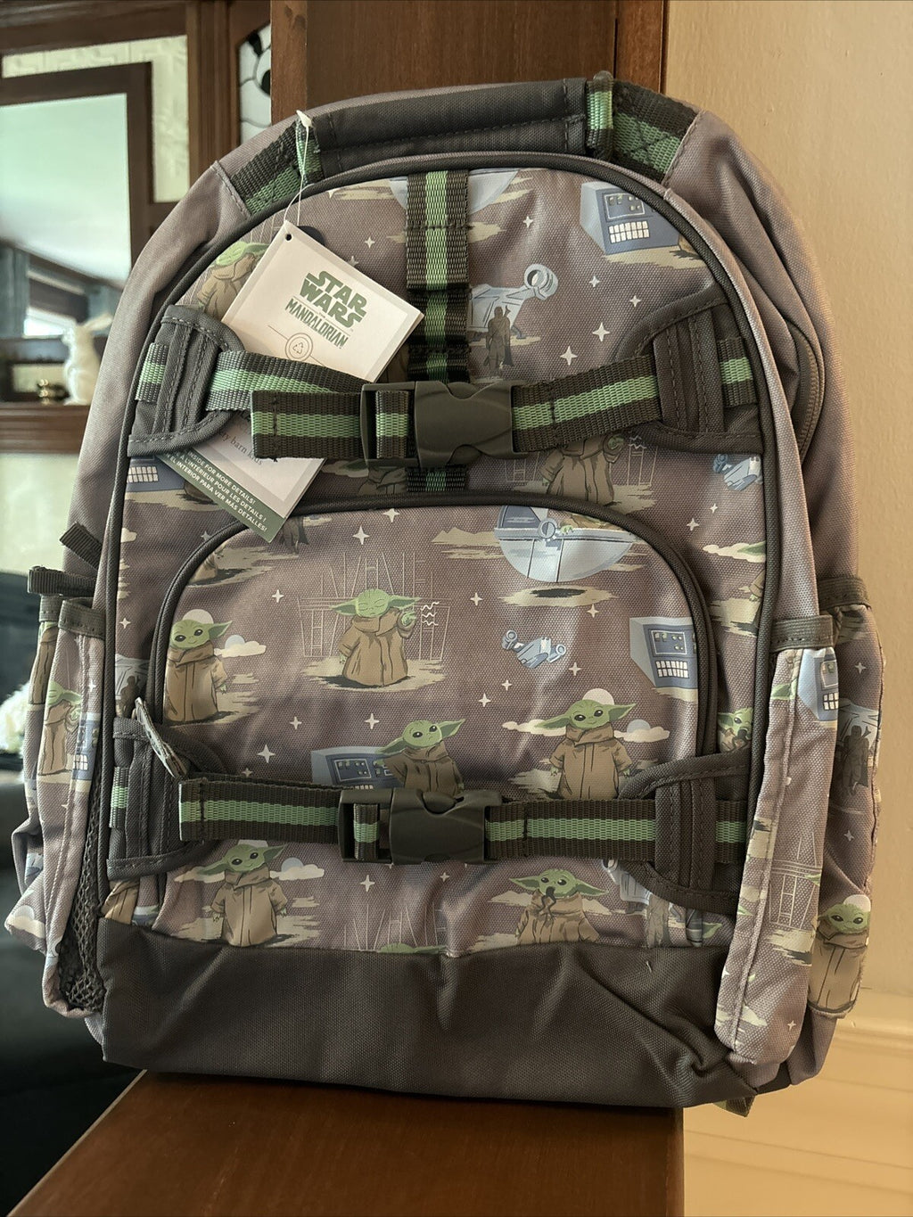 School Disney Pottery barn STAR WARS Space BACKPACK Mandalorian Solo Grogu Set n