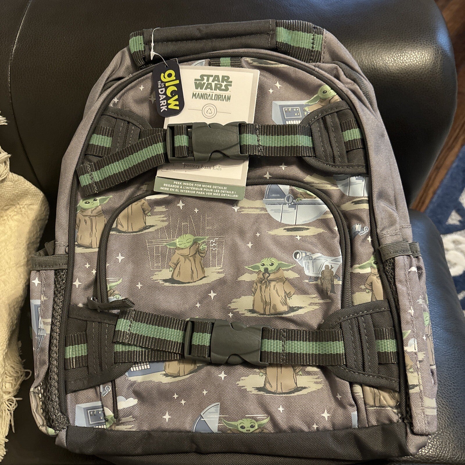 School Disney Pottery barn STAR WARS Space BACKPACK Mandalorian Solo Grogu Set n