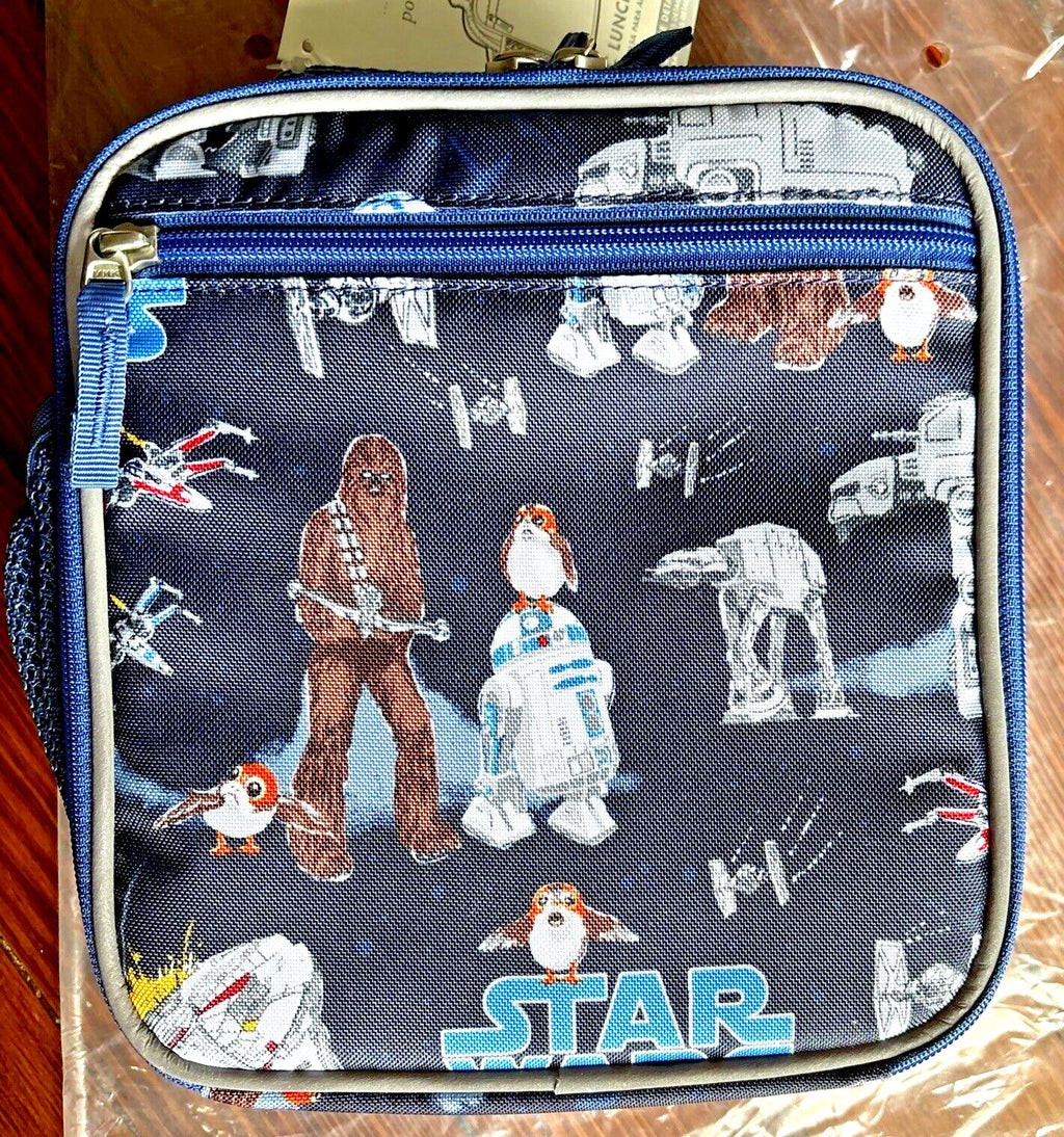 Pottery Barn School disney STAR WARS LUNCH BOX BAG Solo jedi space grogu boy -