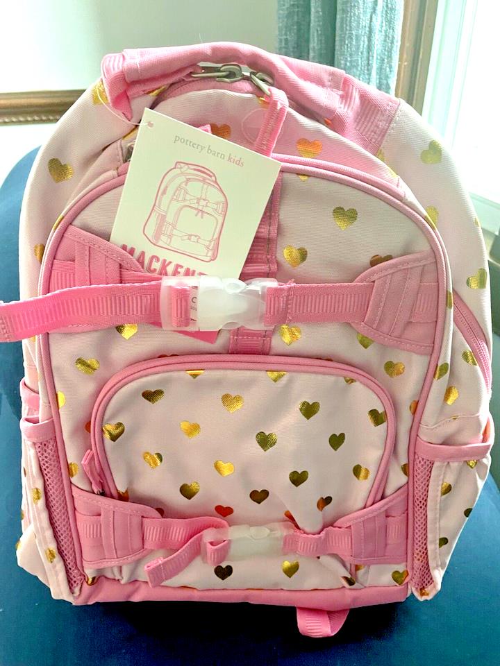 Pottery Barn school Disney travel Glitter bag BACKPACK Lunch Box princess girl .