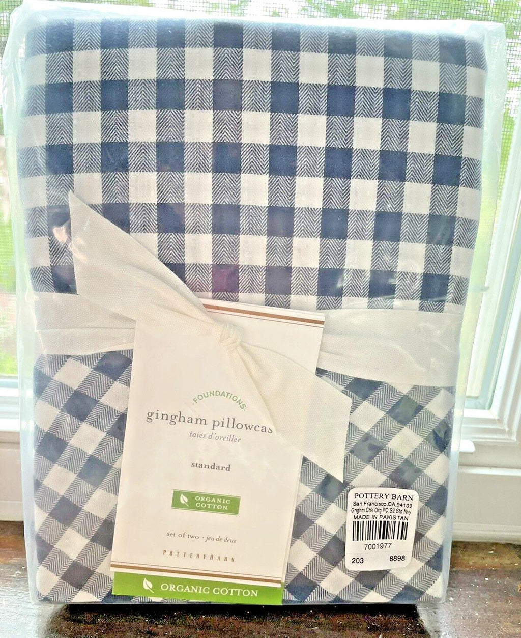 Pottery barn Plaid holiday birthday Party gift gingham Pillowcase bed kid SET 2