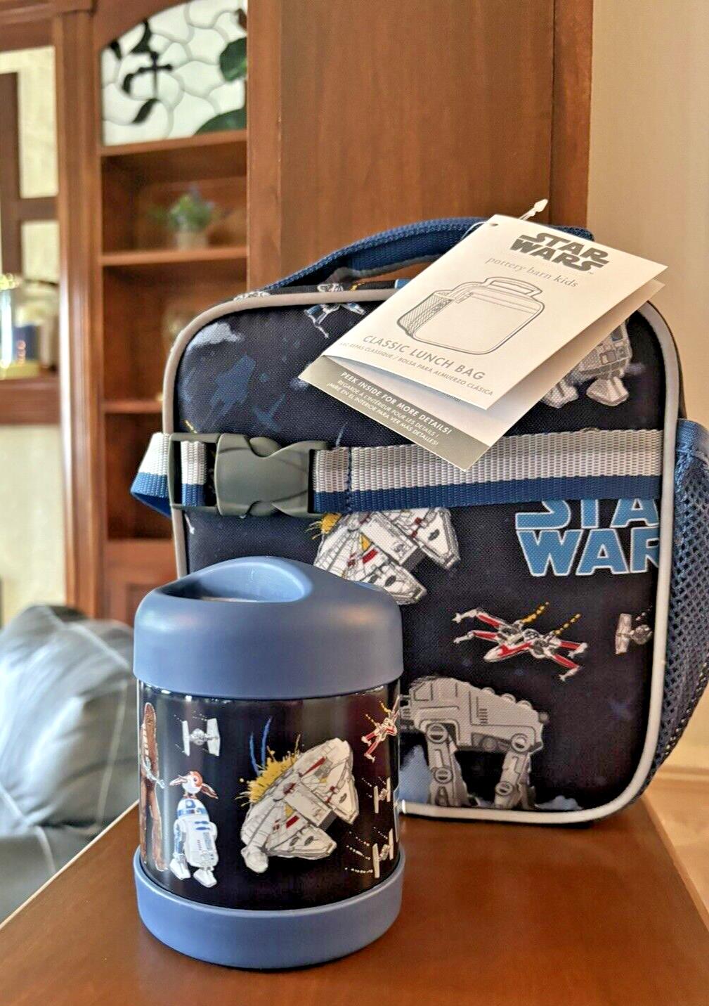 Pottery Barn School disney STAR WARS LUNCH BOX BAG Solo jedi space grogu boy -