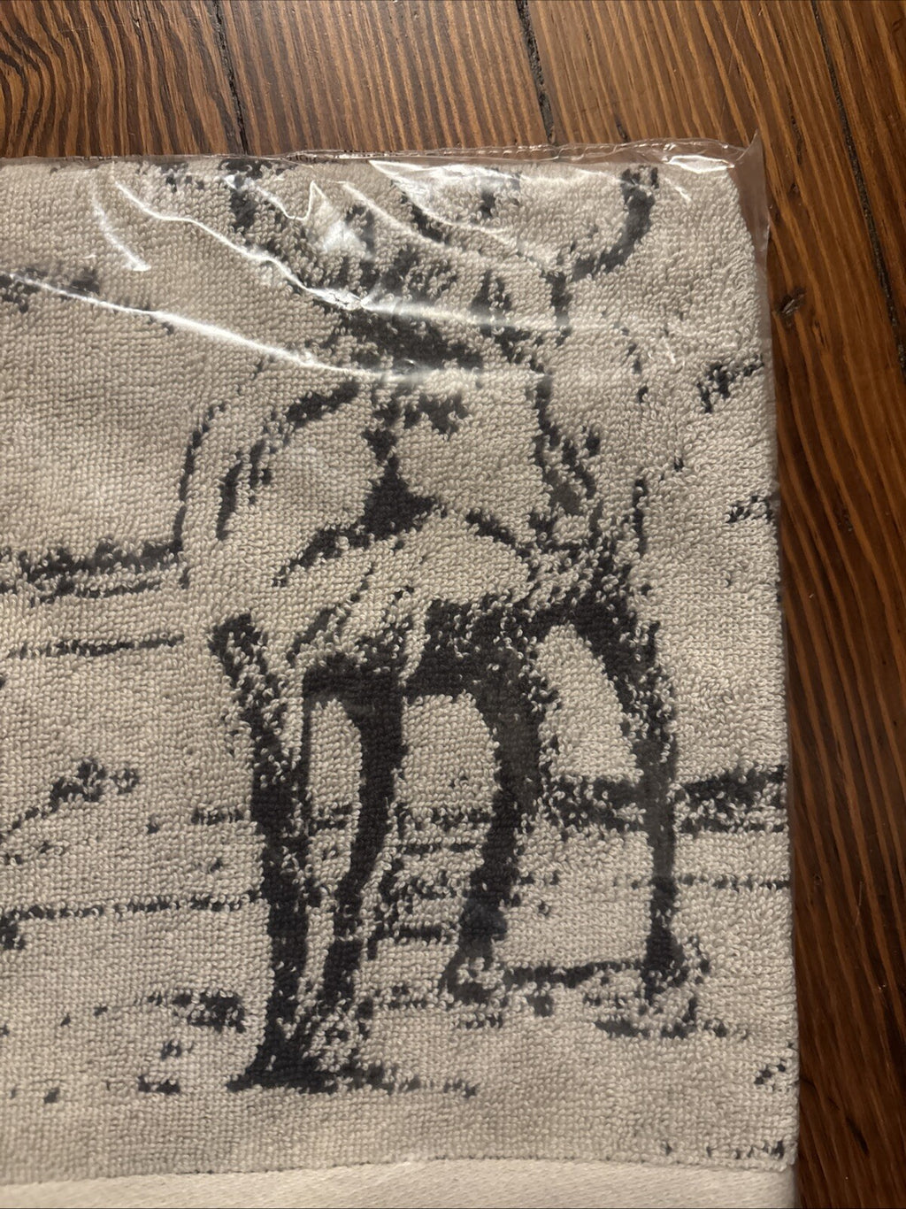 Pottery barn holiday towel hand kitchen bath Rustic forest deer party gift mom