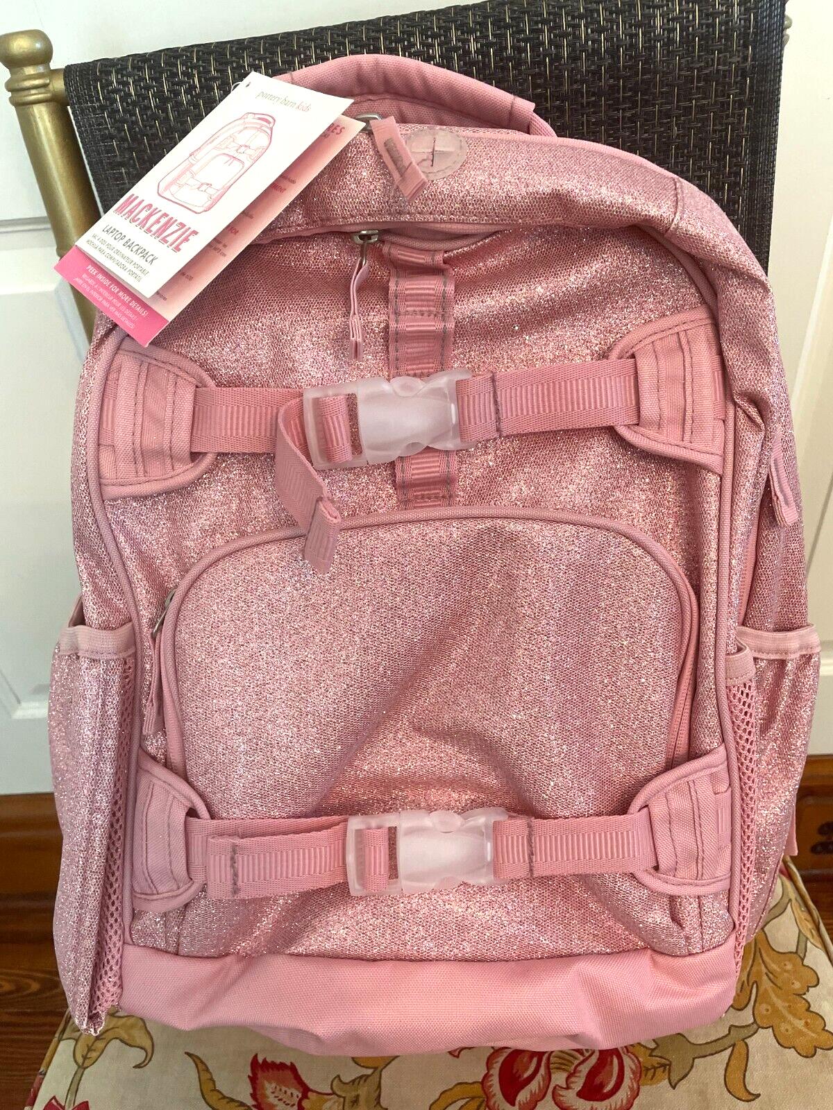School Pottery barn kids LARGE BACKPACK LUNCH WATER Glitter Floral Bag Travel .