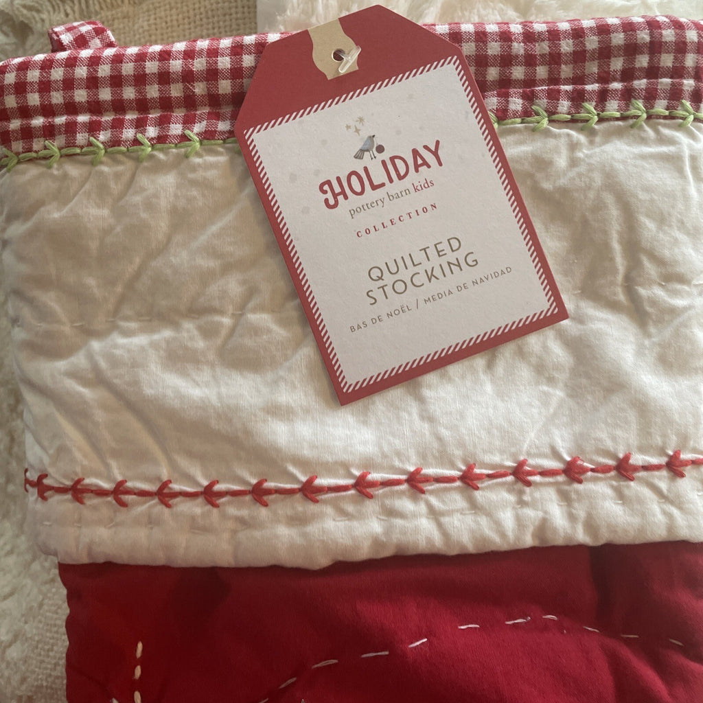 Pottery Barn Holiday Christmas stocking Snowman gift party disney school girl r