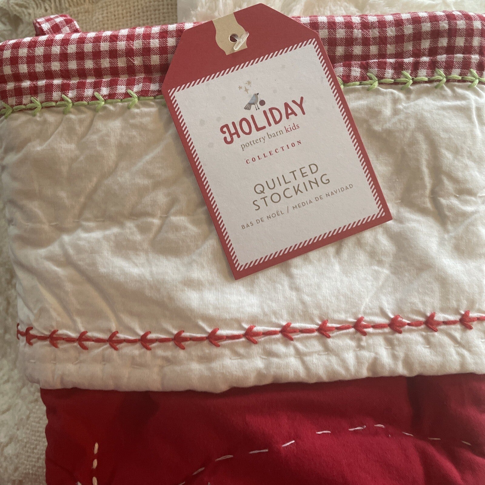 Pottery Barn Holiday Christmas stocking Snowman gift party disney school girl r