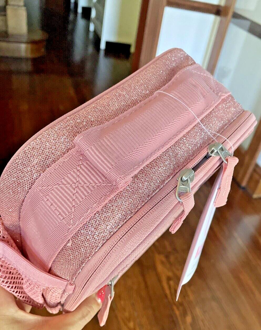 Pottery Barn school Disney travel Glitter bag BACKPACK Lunch Box princess girl .