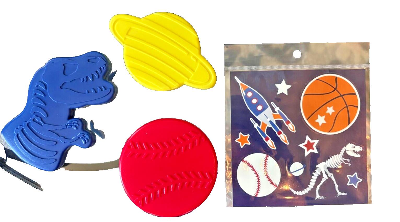 Pottery Barn School Disney Space Baseball Dinosaur ball star Jurassic boy ??  -