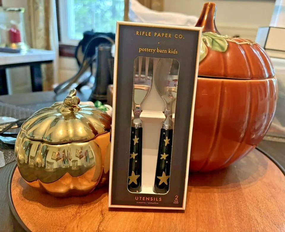 Pottery Barn School holiday Star batman hero Utensil gift party kid disney set