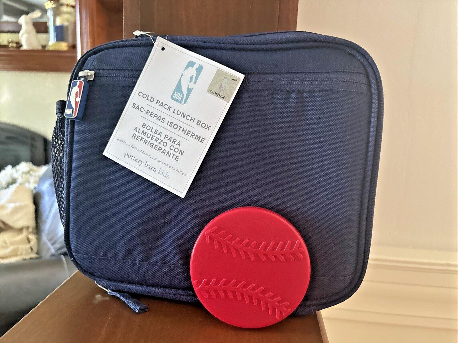 School Pottery Barn NBA BASKETBALL LUNCH BOX Cold Pack Sports Bag HOLIDAY team .