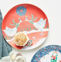 Anthropology Plate Disney holiday Christmas tree party gift SET 2 school kid 1