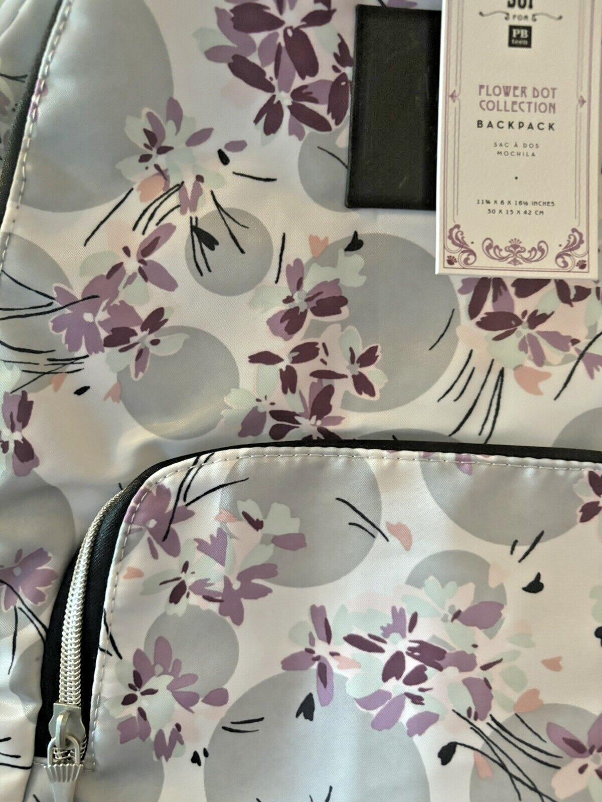 pottery barn School LARGE backpack Disney Anna Sui Floral Travel bag flower -