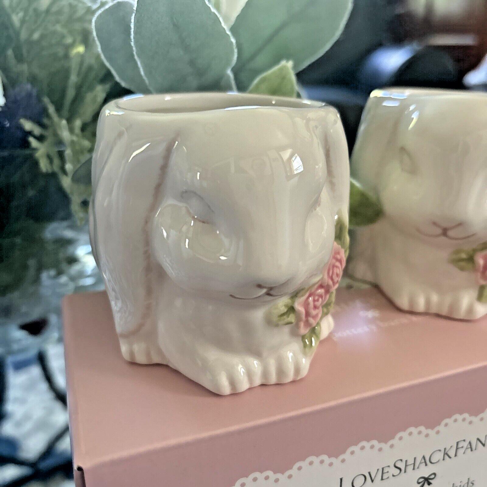 pottery barn Mug Love Shack tea party holiday gift Disney kid bunny Easter SET n