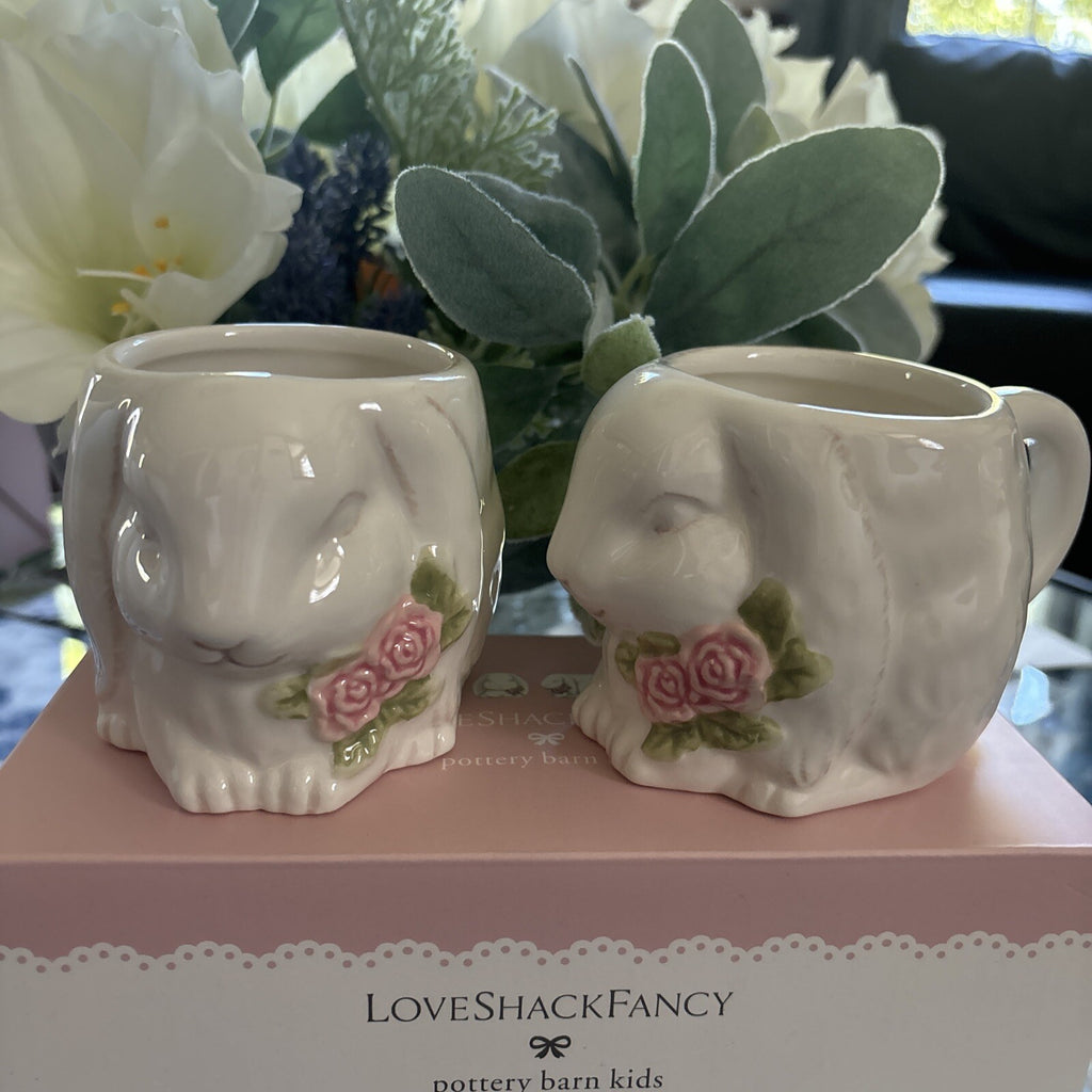 pottery barn Mug Love Shack tea party holiday gift Disney kid bunny Easter SET n