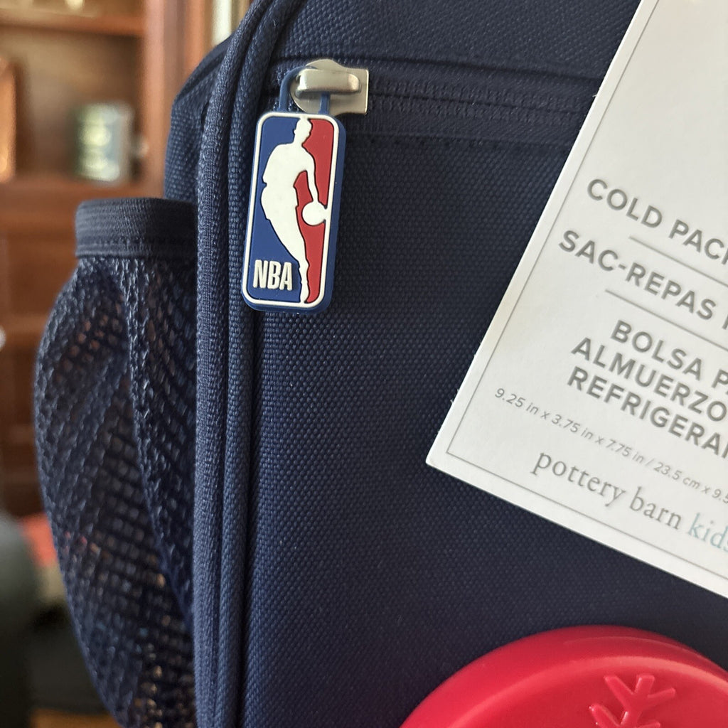 School Pottery Barn NBA BASKETBALL LUNCH BOX Cold Pack Sports Bag HOLIDAY team .