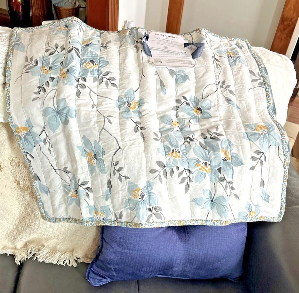 Pottery Barn Disney Pillow SHAM floral Emily Meritt holiday wedding gift teen [