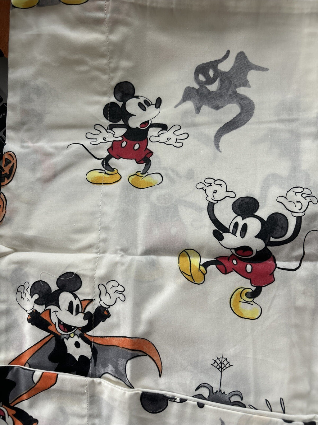 Disney Mickey Mouse Snoopy Pottery Barn Pillowcase + Star Sham Halloween party "
