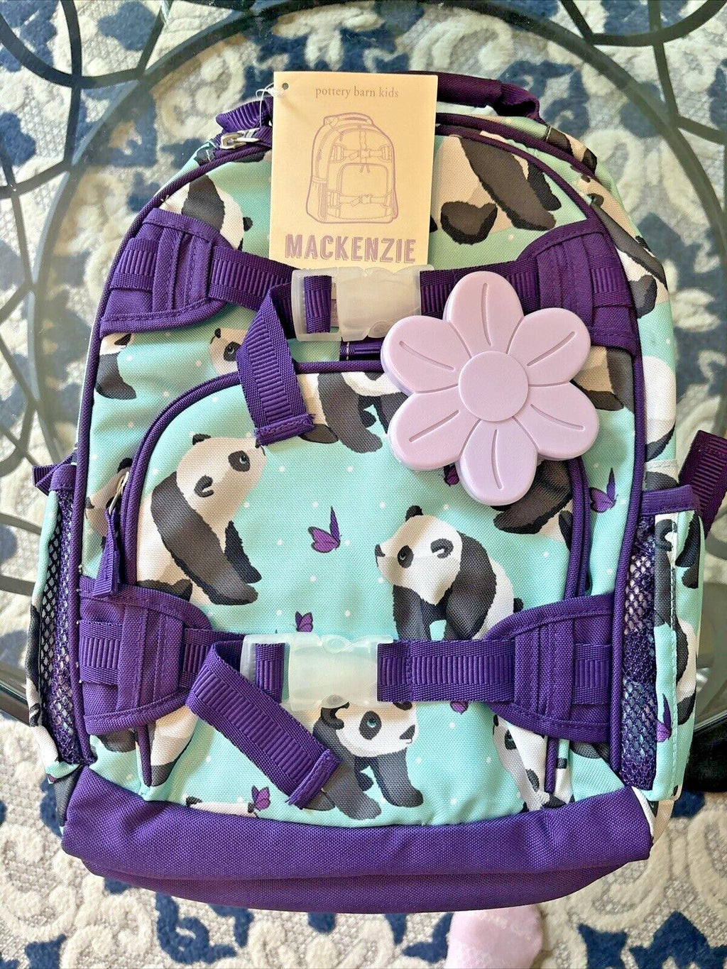 Pottery Barn school Disney BACKPACK Heart ??butterfly Flower Panda travel BAG .