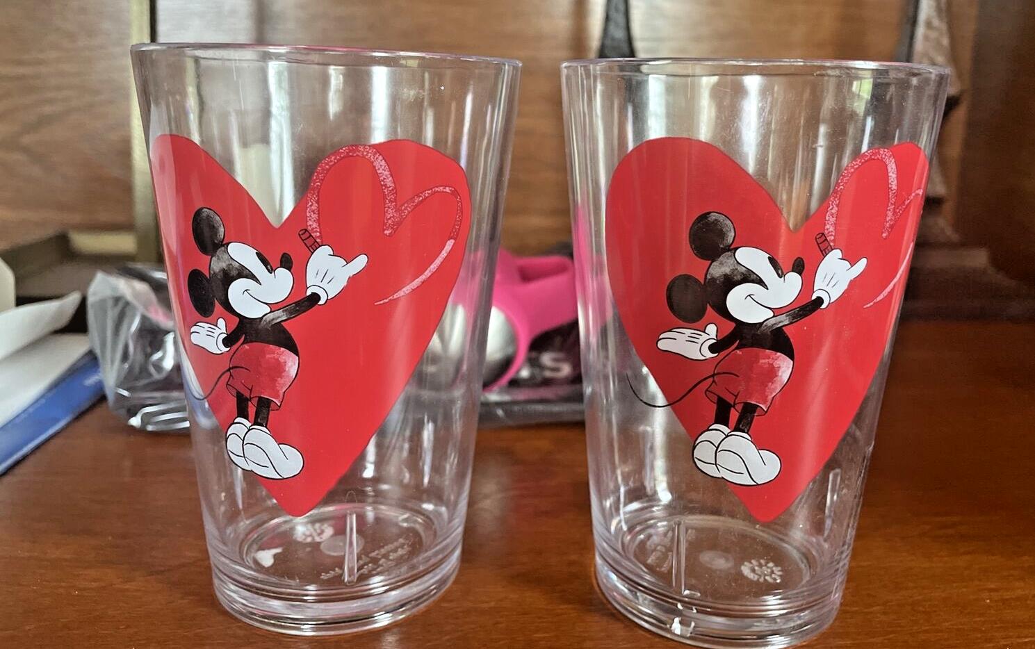 Disney Pottery Barn Mickey Mouse cup Holiday gift school lunch kid Star SET 2