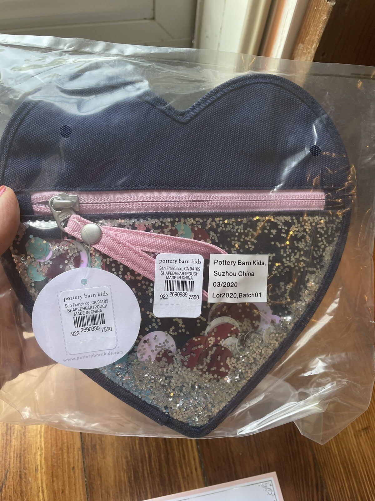 School  Pottery Barn glitter PENCIL CASE + Utensil Set bag rainbow Star Disney ,