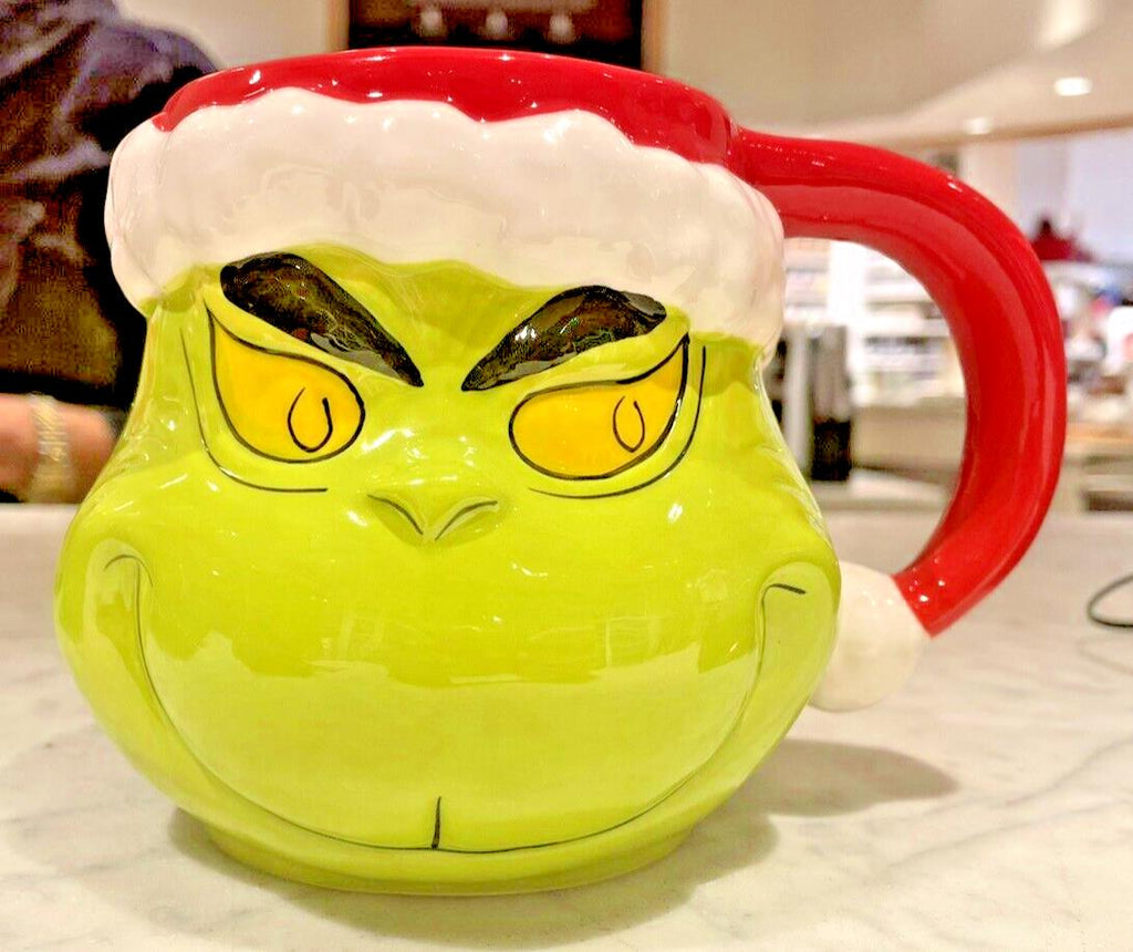 pottery barn Grinch Christmas holiday gift Williams sonoma cup Mug Party Santa "
