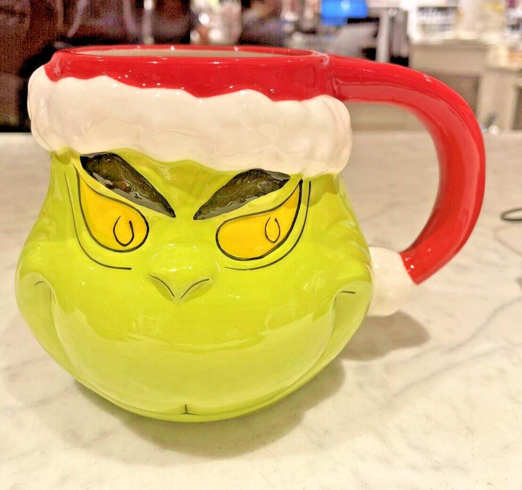 pottery barn Grinch Christmas holiday gift Williams sonoma cup Mug Party Santa "