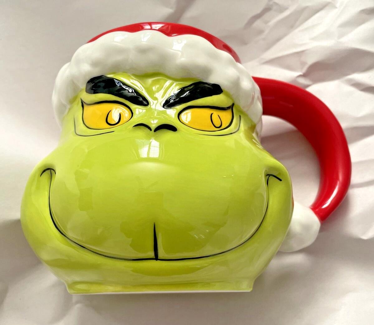 pottery barn Grinch Christmas holiday gift Williams sonoma cup Mug Party Santa "