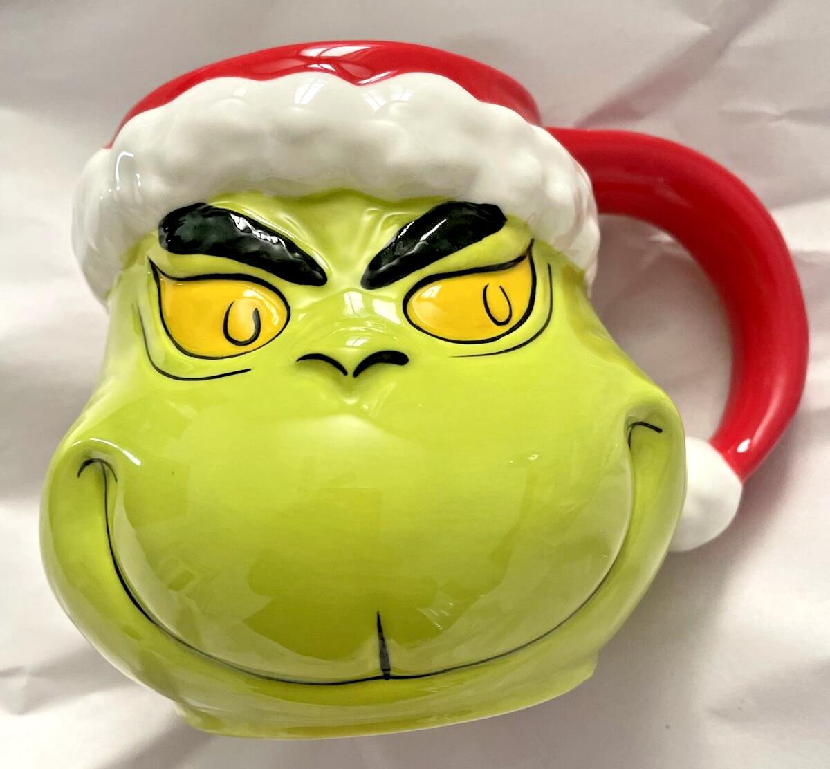 pottery barn Grinch Christmas holiday gift Williams sonoma cup Mug Party Santa "