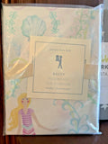 Pottery Barn Holiday Princess Pillowcase Ariel Mermaid rainbow Disney Girl kid j