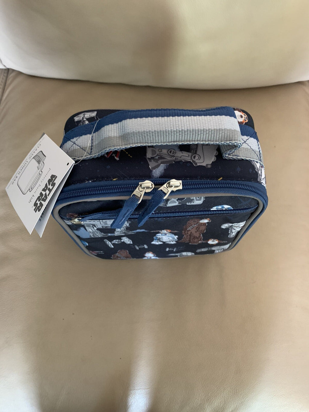 School Pottery Barn STAR WAR LUNCH BOX bag+Water Bottle+ droid Disney gift .