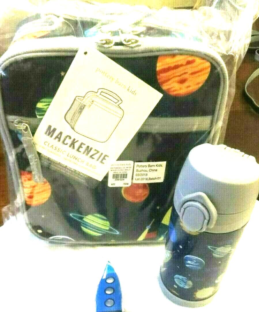 School Disney Pottery barn LUNCH BOX+WATER space star wars birthday gift boy ,