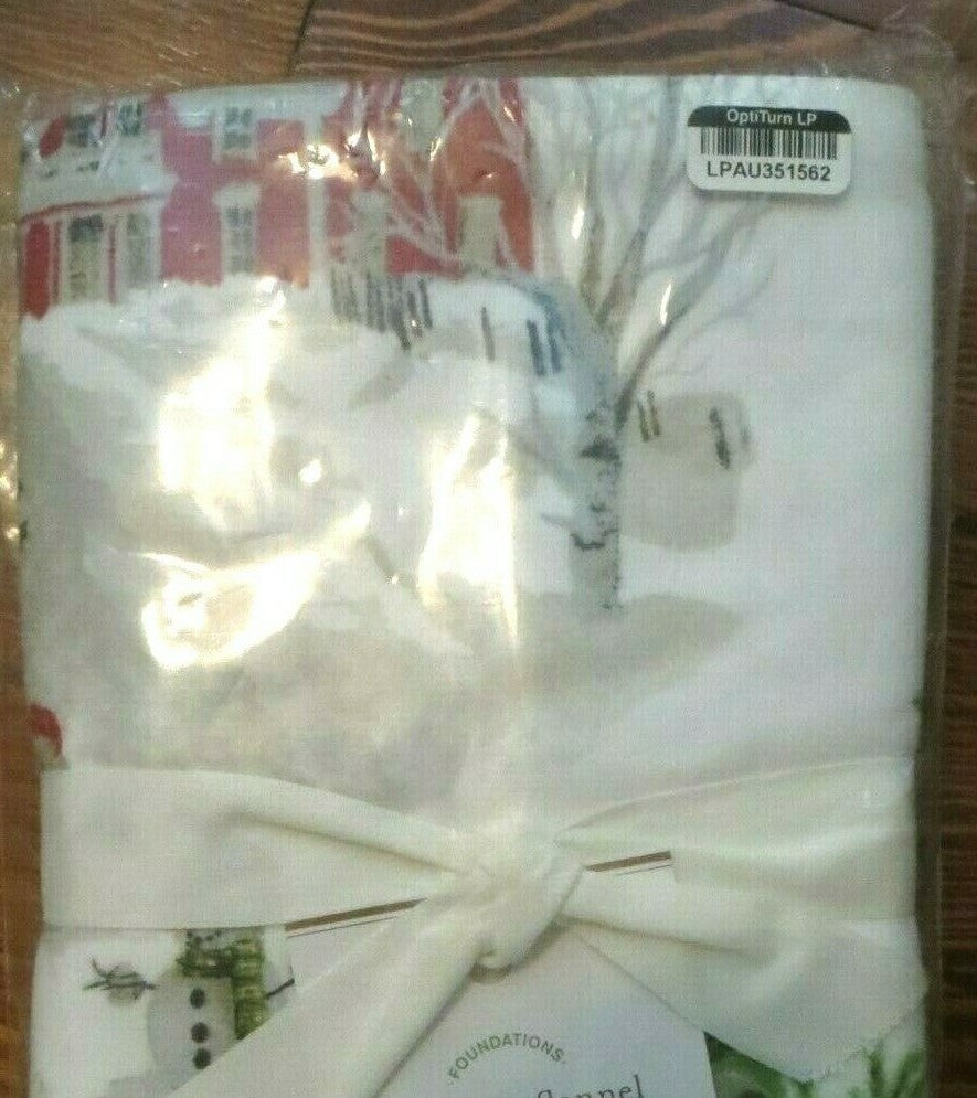 Pottery Barn holiday KING pillowcase Christmas Snowman Kid Winter Disney SET 2 '