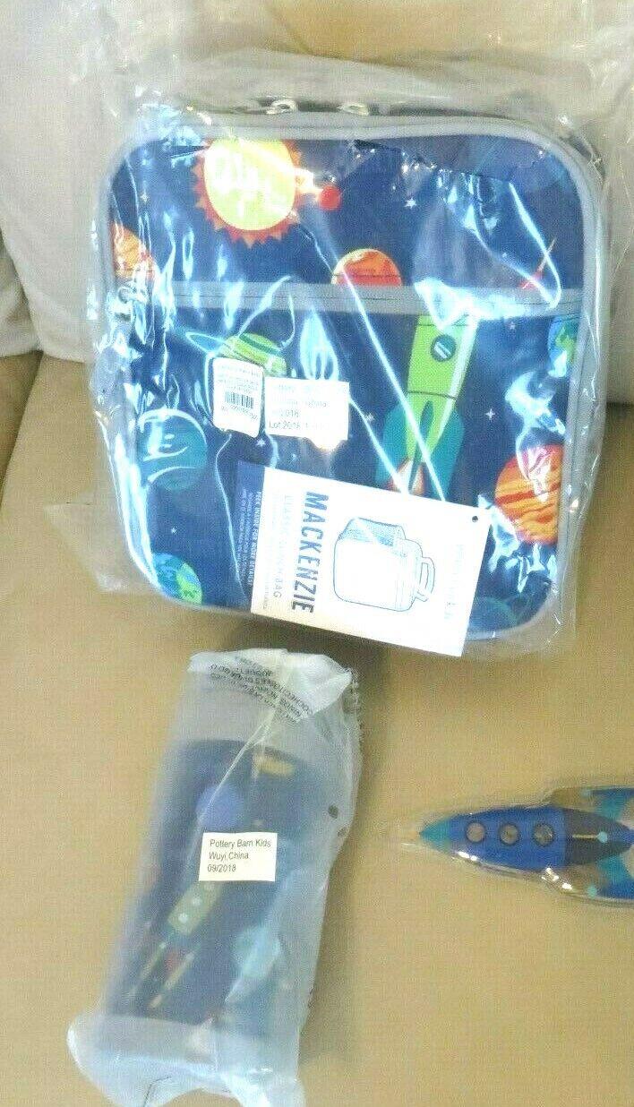 School Disney Pottery barn LUNCH BOX+WATER space star wars birthday gift boy ,