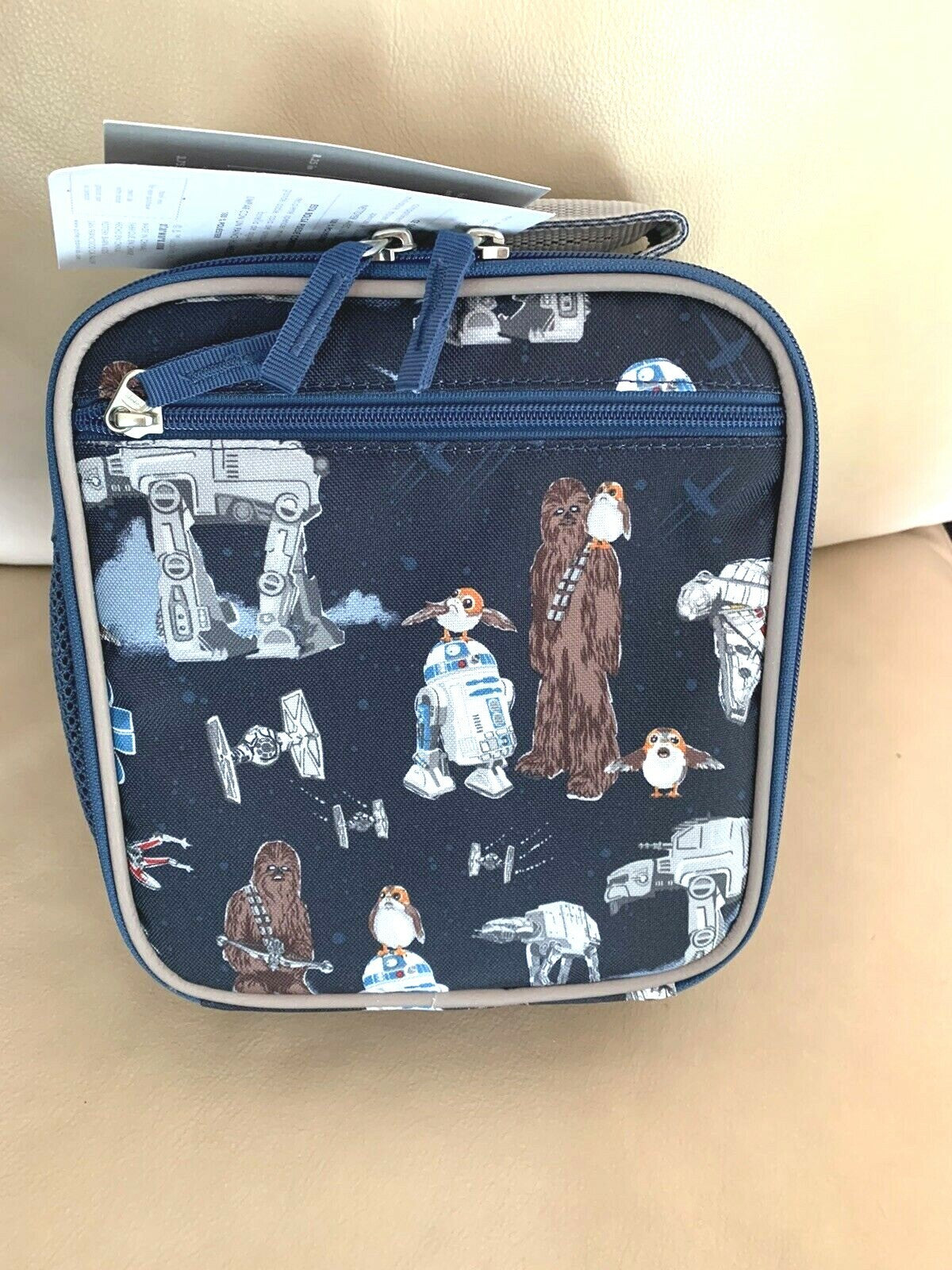 School Pottery Barn STAR WAR LUNCH BOX bag+Water Bottle+ droid Disney gift .