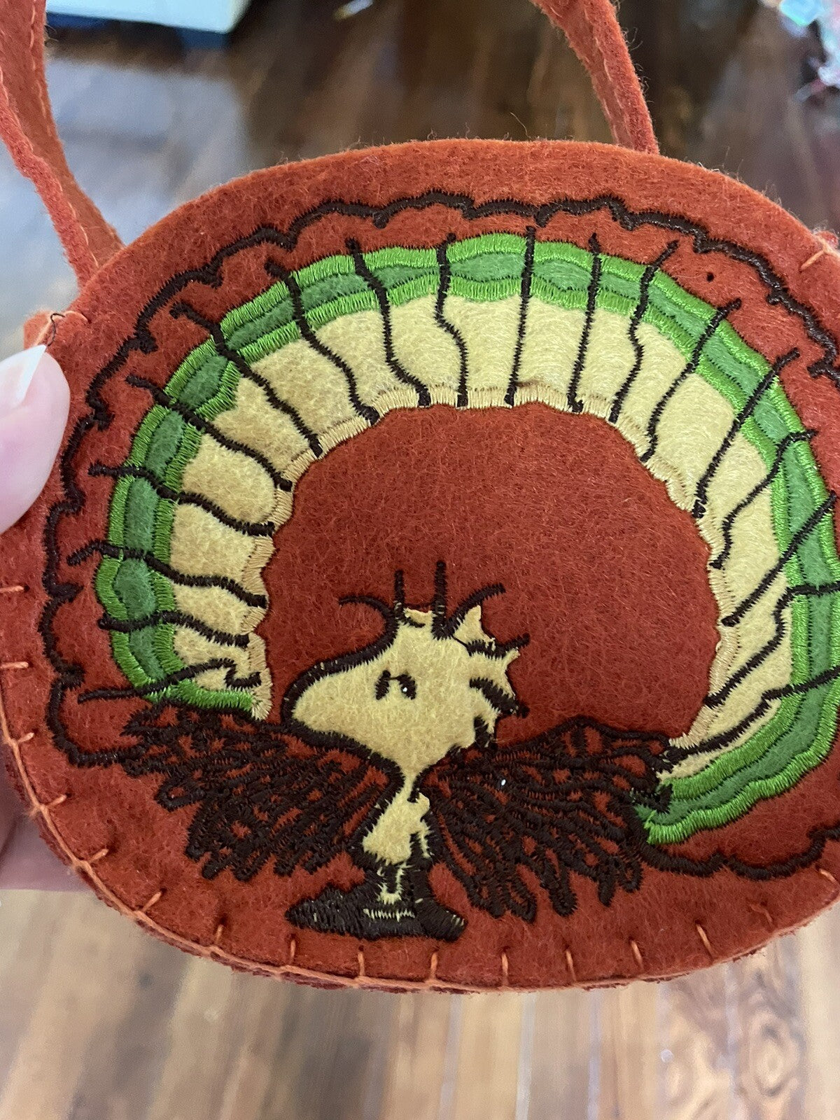 Pottery Barn Snoopy Woodstock Thanksgiving Snack Bag Peanuts Turkey holiday /r