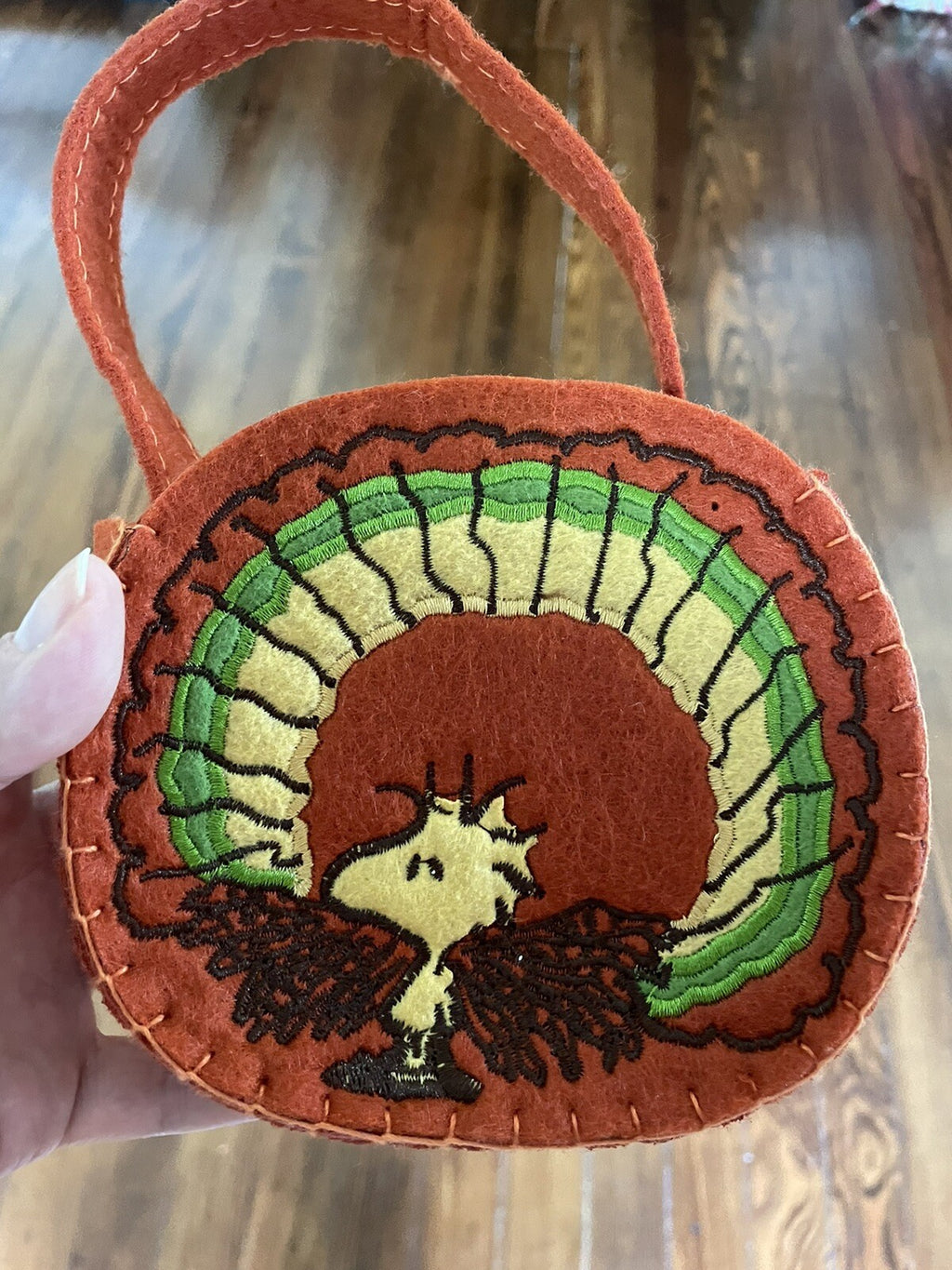 Pottery Barn Snoopy Woodstock Thanksgiving Snack Bag Peanuts Turkey holiday /r