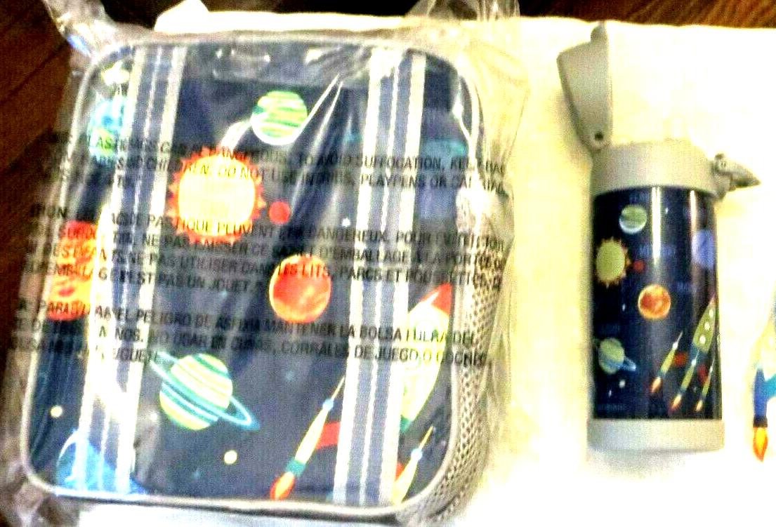 School Disney Pottery barn LUNCH BOX+WATER space star wars birthday gift boy ,