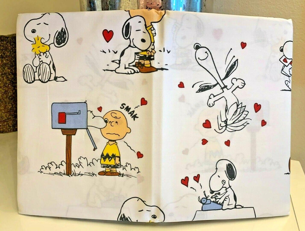 Snoopy Pottery Barn Peanuts PILLOWCASE holiday kid Disney heart Birthday ??  y