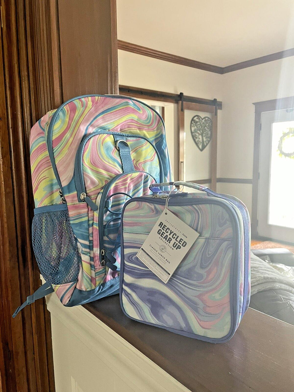 Pottery Barn school DisneY LARGE backpack +Lunch box bag teen holiday gift kid .