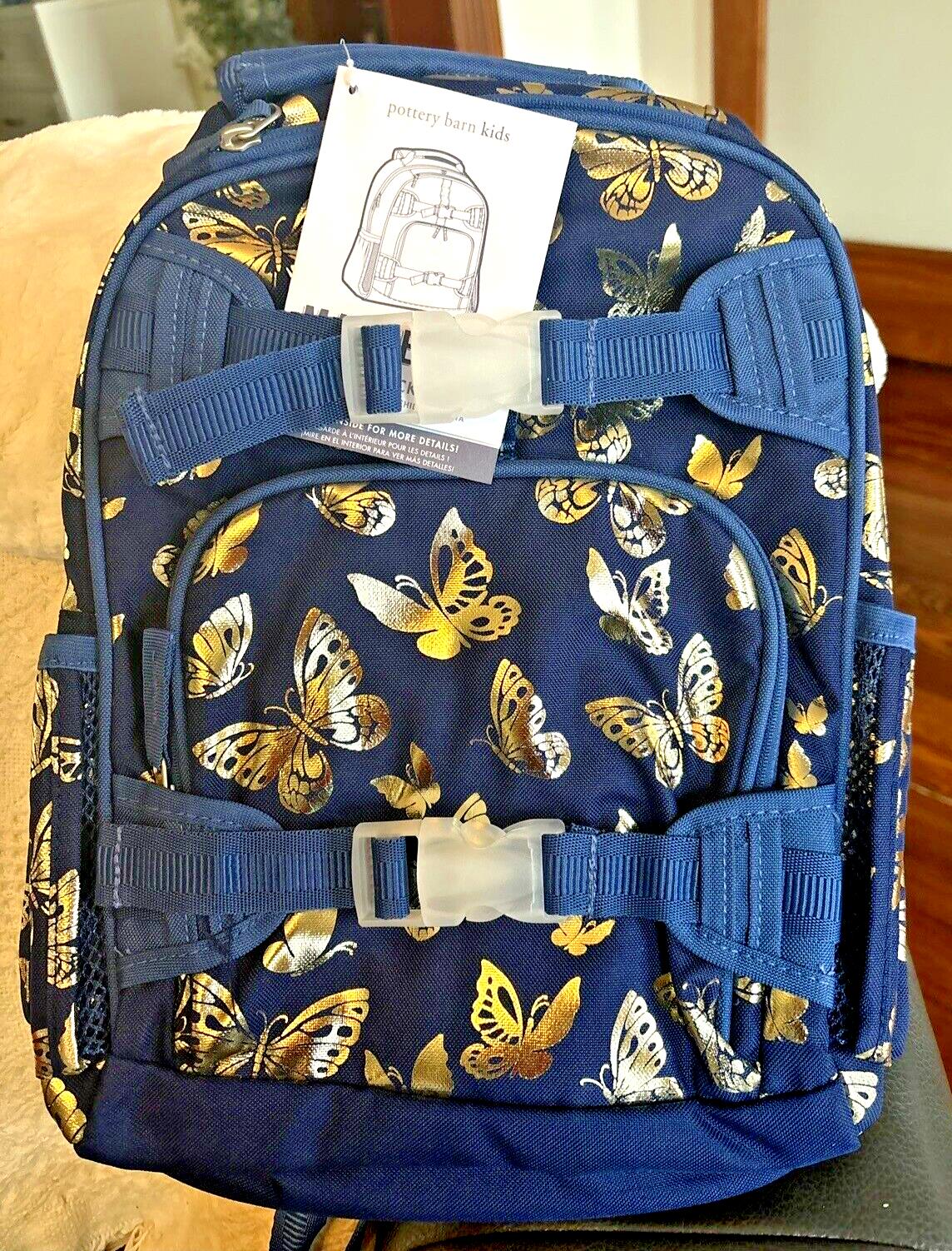 Disney School Glitter Pottery barn backpack Butterflies garden +Flower bag ?? .