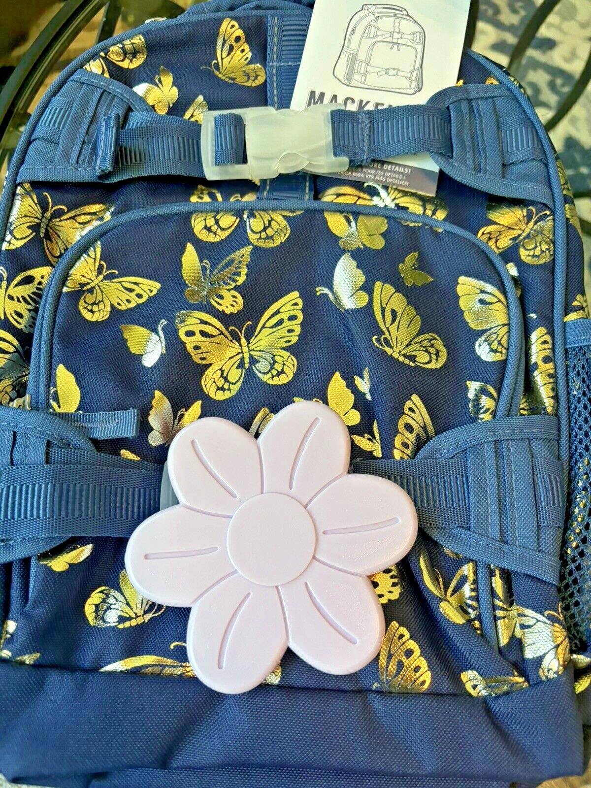 Disney School Glitter Pottery barn backpack Butterflies garden +Flower bag ?? .