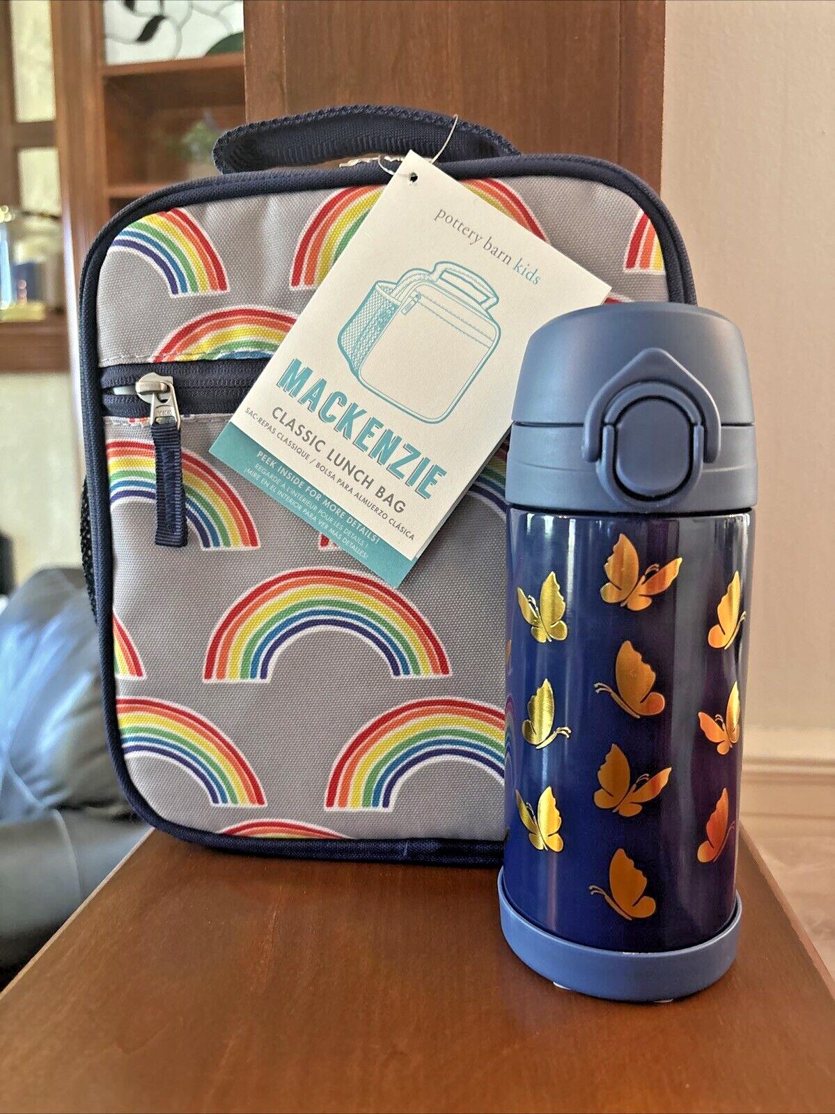 Pottery Barn school LUNCH BOX BAG  Butterfly + Water Bottle Disney Princess ?? /