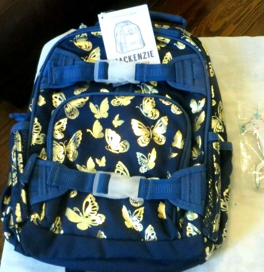Disney School Glitter Pottery barn backpack Butterflies garden +Flower bag ?? .