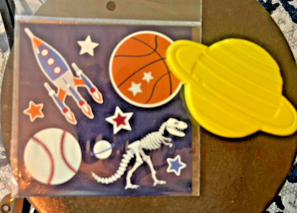 Pottery Barn School Disney Space Baseball Dinosaur boy Set Jurassic set+ ICE?? =
