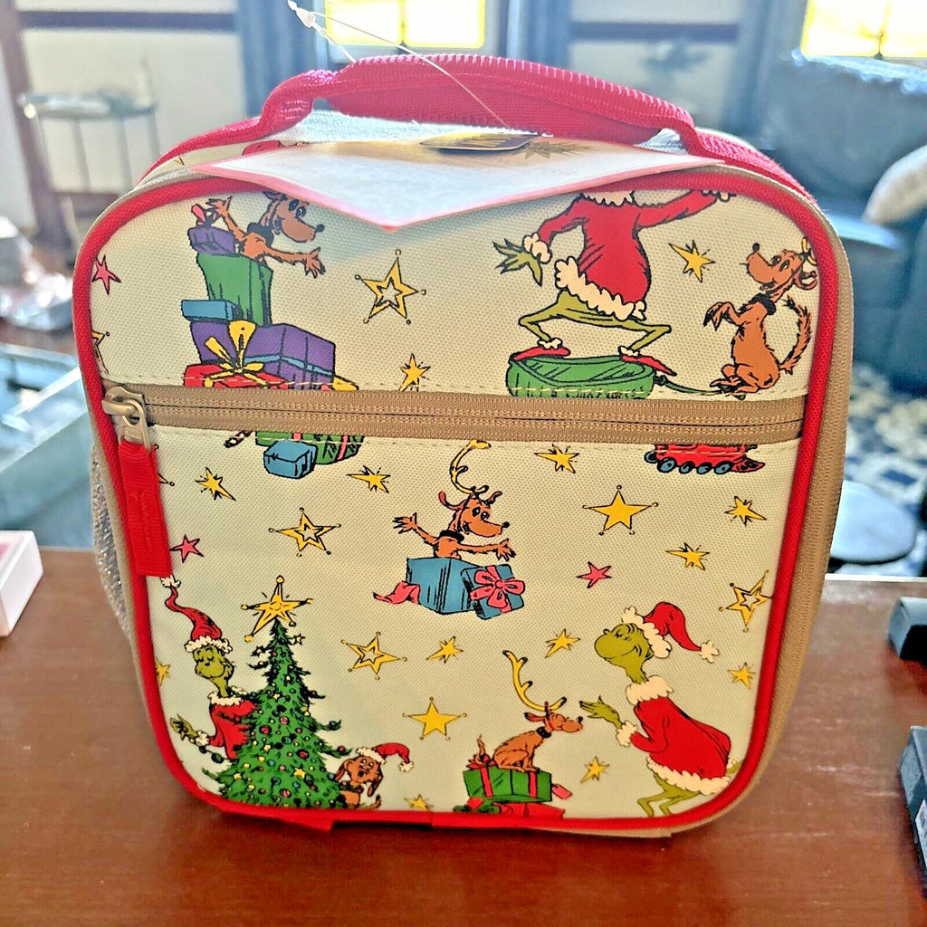 School Pottery barn GRINCH LUNCH BOX BAG space Birthday gift Peanuts holiday -