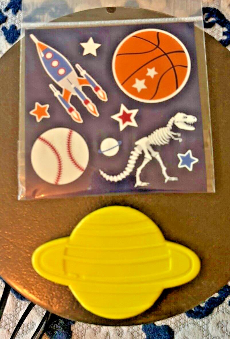 Pottery Barn School Disney Space Baseball Dinosaur boy Set Jurassic set+ ICE?? =