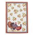 Mackenzie-Childs kitchen hand towel Plaid Turkey Check Holiday gift birthday mom