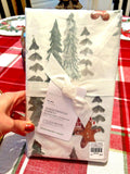 Pottery Barn Holiday Gingerbread Forest Christmas party pillowcase KING SET 2 '