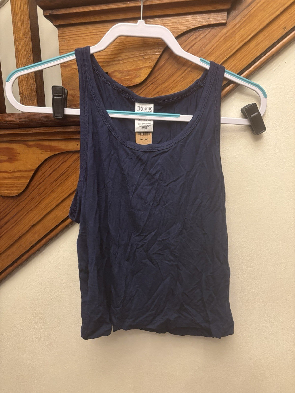 PINK Victoria’s Secret Yoga Tank Sleep LG workout travel holiday new 5