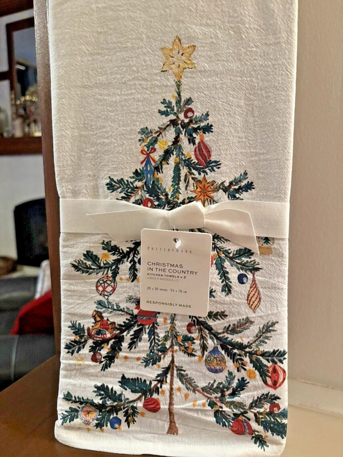 pottery barn Hand Kitchen bath towel Holiday Snoopy birthday gift party SET 2